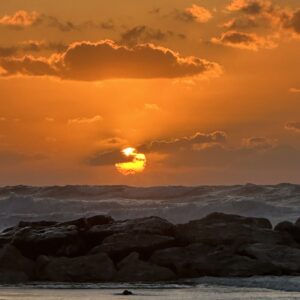 Tel Aviv Ocean Sunset (Portrait)